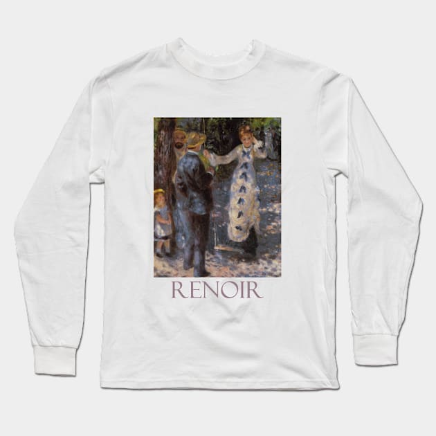 The Swing by Pierre-Auguste Renoir Long Sleeve T-Shirt by Naves